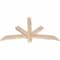 Ekena Millwork Alberta Smooth Timber Gable Bracket, Douglas Fir, 48"W x 28"H x 1 1/2"D x 3 1/2"F, 14/12 Pitch GBW048X28X0204ALB00SDF - alternate 2